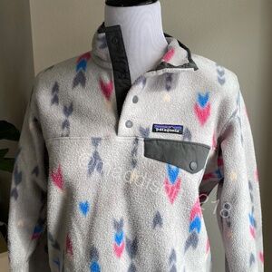 Patagonia Synchilla Snap-T Fleece Pullover Small WishTails Big Craft Pink Small